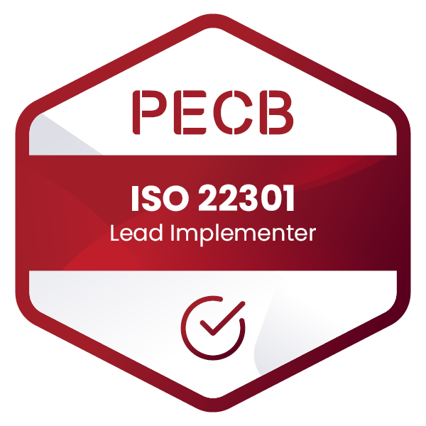 ISO 22301 Lead Implementer badge