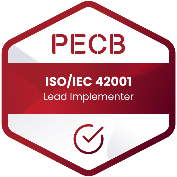 ISO 42001 Lead Implementer badge